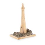 BRASS MODEL OF THE BELL ROCK LIGHTHOUSE CIRCA 1900