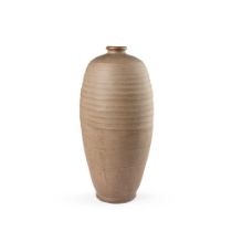 LARGE CIZHOU-TYPE OVOID RIBBED BOTTLE SONG-YUAN DYNASTY, 12TH-13TH CENTURY