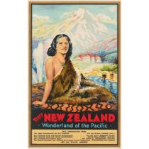 Carl Laugesen (1900-1987) New Zealand, Wonderland of the Pacific