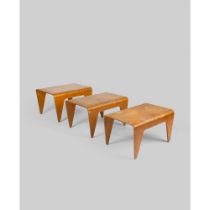 Marcel Breuer (Hungarian 1902-1981) for Isokon Set of Three Nesting Tables, designed 1936