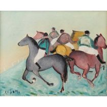 § Giuseppi Cesetti (Italian 1902-1990) The Horse Race