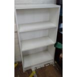 Small white bookcase