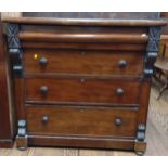A Victorian Mahogany Chest of Drawers. Circa 1890. Provenance 80 Rose Street Wokingham. Approx 103cm