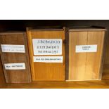 Three boxes of Book Binding Embossing Punches,