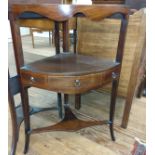 A George III mahogany washstand circa 1790 82cm x 39cm x 39cm