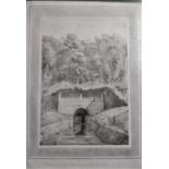An engraving of The Entrance of the Tunnel under Saperton Hill