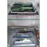 Six Corgi static locomotive models, five in boxes and a hollow-cast flying Scotsman model. (7)