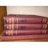 The War Illustrated volumes one, two and four, Our King and Queen and The Royal Princesses, and