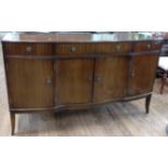 A 20th century mahogany sideboard. 89cm x 152cm x 48cm