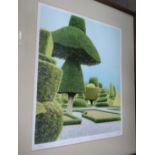 Levens Hall Garden by Norman Stevens, limited edition print 152 of 200
