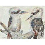 "The Kookaburras" Toby Wiggins, watercolour 37cm x 47cm