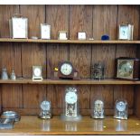 A selection Timepieces and barometers. 20th century. (a lot)
