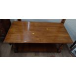 A mahogany Coffee table. 20th century. 45cm x 121cm x 60cm.