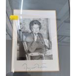 WITHDRAWN An autographed photo of Margaret Thatcher