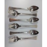 Six French coffee spoons. Sheffield 1970