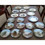 Ten Seltmann wall plates, eight Wedgwood profession plates and a saucer dish (19)