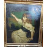 Painting: oil on canvas, English school, early 20th century, framed.