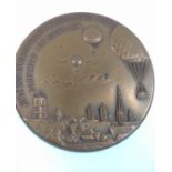 A 1930 German bronze ballooning medallion.
