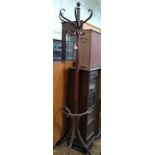 A bentwood hat and coat stand. Early 20th century. H196cm