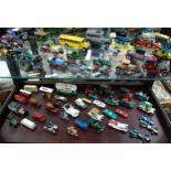 Diecasts by various makers including Politoys, Lesney, Corgi, Ziss and Lledo (61)