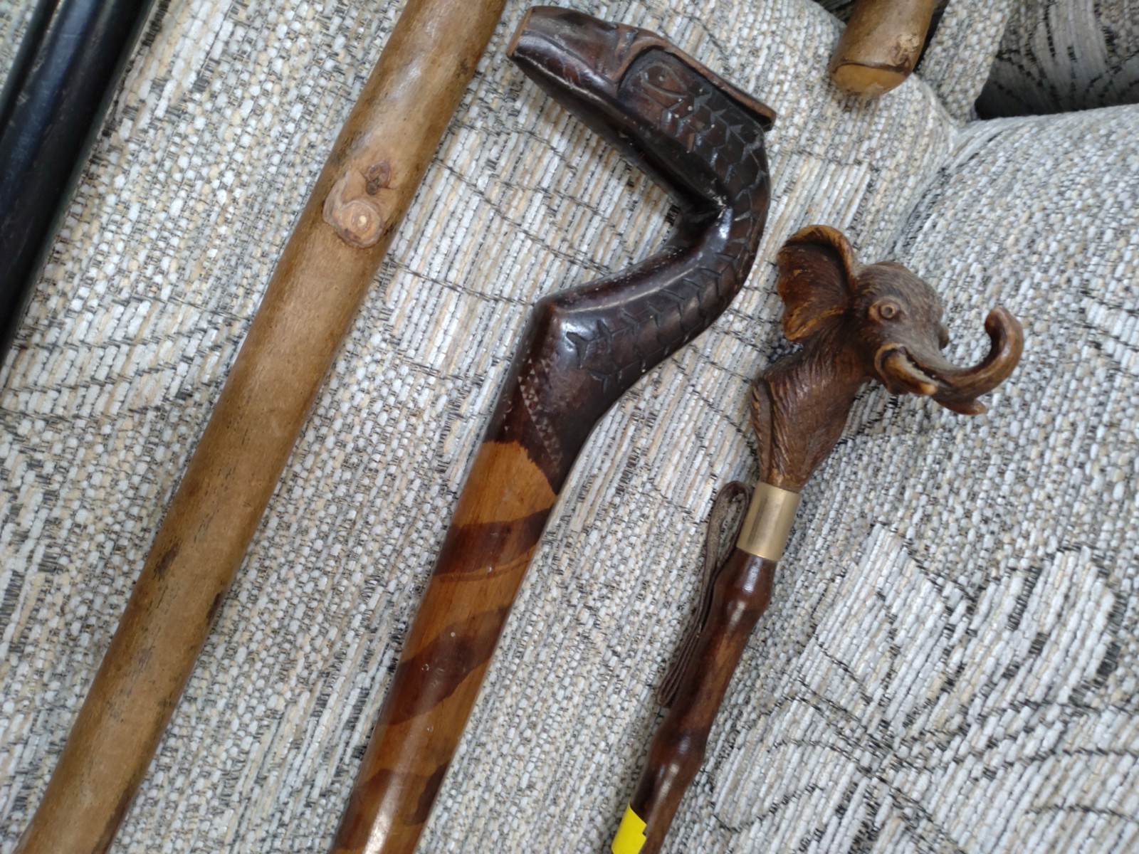 various walking sticks and shoe horns - Image 2 of 2