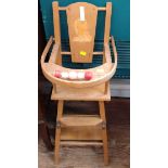 Child's highchair 80cm x 26cm x 35cm