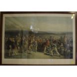 After Charles Lees 'The Golfers' at St Andrew's Links reproduction print 53 x 85 cm