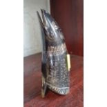 An Inuit carving of a fish. Vintage