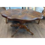 An oval coffee table 20th century.