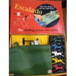 Chad Valley Escalado with five horses in fitted box with instruction sheet to interior of lid.