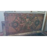 A Chinese or Tibetan coffer. Decorated with demons and other motifs. Bought in Hong Kong in 1969.