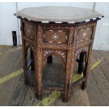 Arabian inlaid table