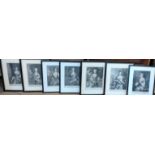 Seven prints of portraits, including Her Royal Highness Princess Louise, Madam Loftus, Duchess of St