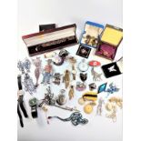 Various costume jewellery including Butler & Wilson brooches