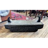 Asian wooden carved trough circa 1900