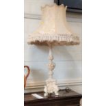 A table lamp and shade 100cm high (70cm diameter shade)