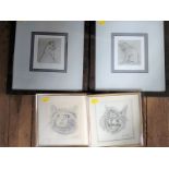 S.Rollo pair of etching Nos 7 & 12 of 200 limited edition titled 'One More Move' and 'Just Looking',