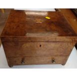A Victorian writing box. Circa 1840. 21cm x 31cm x 26cm.