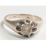 A 1/2 carat diamond ring, size R1/2, 4.01gs