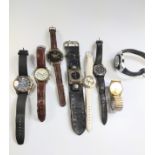 A selection of 20th Century Gentleman's Wrist watches.