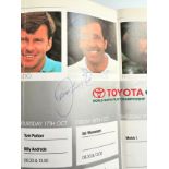 A Toyota World Match Pay Brochure. 1991. Autographed by Seve Ballesteros. And a Rugby World Cup