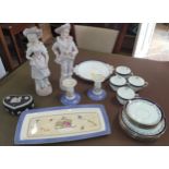 A miscellaneous of ceramics: Adderley's Parma- one platter, six side plates, four cups and six