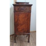 A mahogany music cabinet. Circa 1900. 110 x 48 39cm.