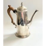 A George II Sterling silver coffee Pot. Richard Bayley. London 1751.