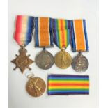 First World War medals. to Pte. 21064 P Williams Bedford regiment. And unnamed second word war