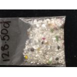 Parcel of loose unmounted cubic zirconia, mixed gemstones and beads, 128.50ct