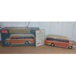 A Sun Star 1:24 scale Yelloway Bedford OB Coach with certificate (1280 of 3,250) in original box.