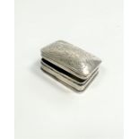 A Modern Sterling Silver Pill Box. Stamped 925. 3.5cm wide. 16.7 grams.