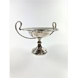 A George V Sterling Silver Tazza. William Hutton Sheffield 1916. With twin handles. 11.5cm high.