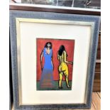 A Castor. Two works. Oil on canvas. Signed A Castor 99. 2000. ANTONIO Castor